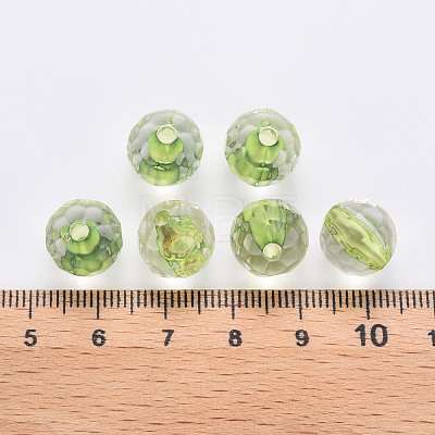 Transparent Acrylic Beads TACR-S154-10A-83-1