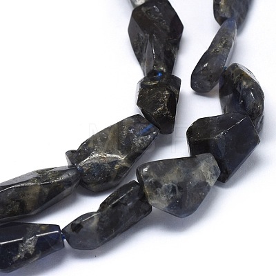 Natural Cordierite/Iolite/Dichroite Beads Strands G-O173-002-1