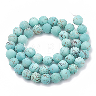 Natural Magnesite Beads Strands G-T106-183-1-1