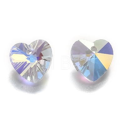 Electroplate Glass Charms G030V10mm-001GL-1