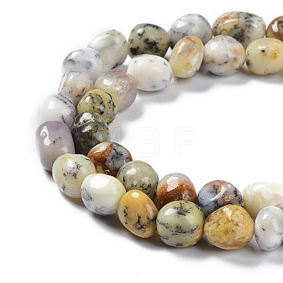 Natural White African Opal Beads Strands G-C038-02S-1