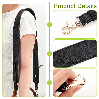 Litchi Texture PU Leather Bag Straps FIND-WH0418-09G-01-1