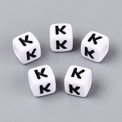 Opaque Acrylic Beads SACR-N020-04A-K-1