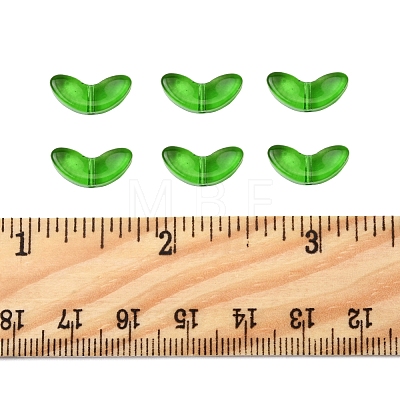 100Pcs Spray Painted Transparent Glass Beads GLAA-FS0002-04-1