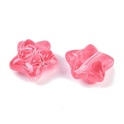 Transparent Spray Paint Glass Beads X-GLAA-H035-02-1