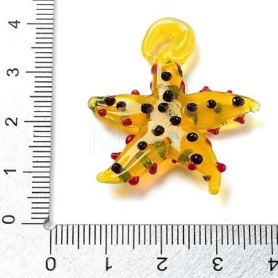 Handmade Lampwork Pendants LAMP-A004-05F-1