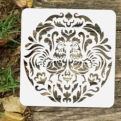 PET Hollow Out Drawing Painting Stencils DIY-WH0383-0042-1