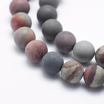 Natural Ocean Agate/Ocean Jasper Beads Strands G-G716-02-8mm-1