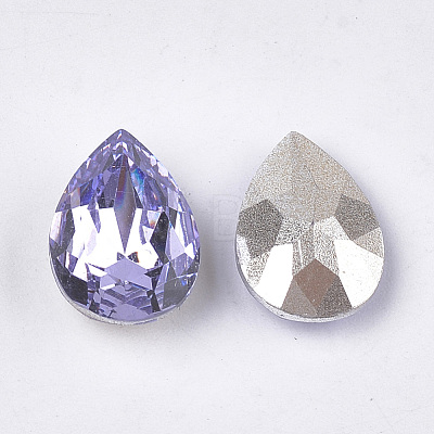 Pointed Back Resin Rhinestone Cabochons CRES-S380-10x14mm-B16-1