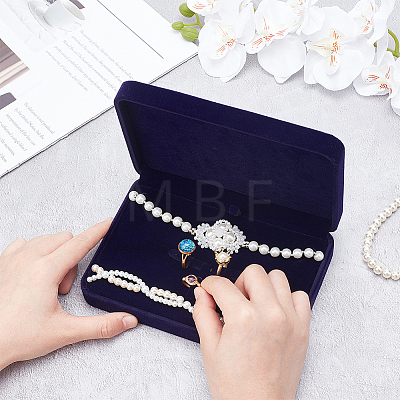 Velvet Jewelry Set Storage Gift Box CON-WH0104-10A-1