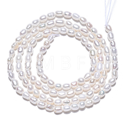 Natural Cultured Freshwater Pearl Beads Strands PEAR-N012-02L-1