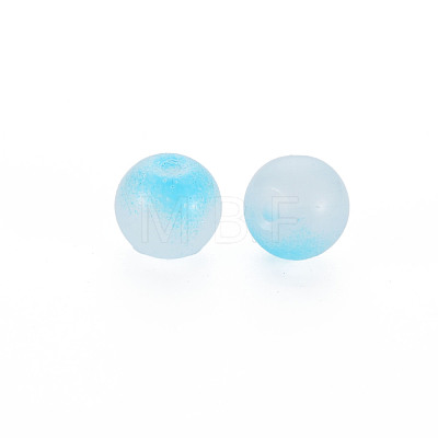 Imitation Jade Glass Beads DGLA-S120-01B-11-1