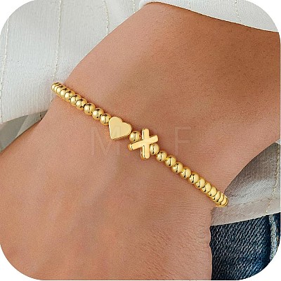 Alloy Beads Stretch Bracelets for Women FS-WG09F24-20-1