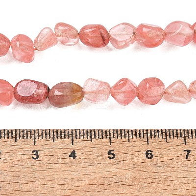 Cherry Quartz Glass Beads Strands GG-CBA9392-26-1