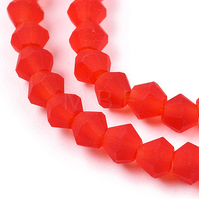 Imitate Austrian Crystal Frosted Glass Beads Strands GLAA-F029-TM3mm-B31-1