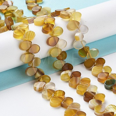Natural Agate Beads Strands G-G021-04A-10-1