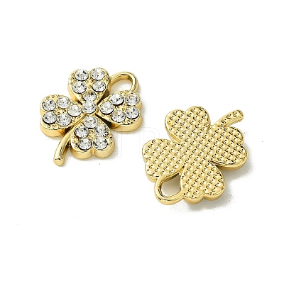 UV Plating Alloy Rhinestone Pendants FIND-B039-02G-02-1