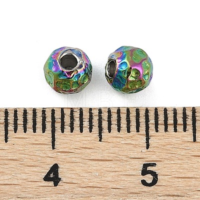 Textured 316 Surgical Stainless Steel Beads STAS-M106-01D-1