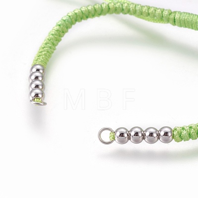 Nylon Cord Braided Bead Bracelets Making BJEW-F360-FP07-1