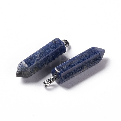 Natural Sodalite Double Terminated Pointed Pendants G-G926-01P-06-1