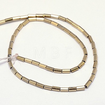 Electroplate Non-magnetic Synthetic Hematite Beads Strands G-J166-4x2mm-03-1