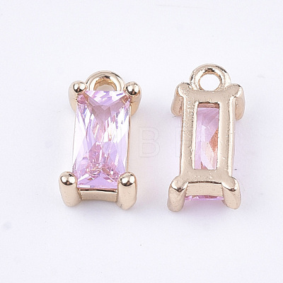 Transparent Glass Charms GLAA-T007-13G-1