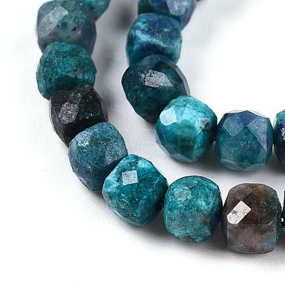 Natural Chrysocolla and Lapis Lazuli Beads Strands G-T141-65-1