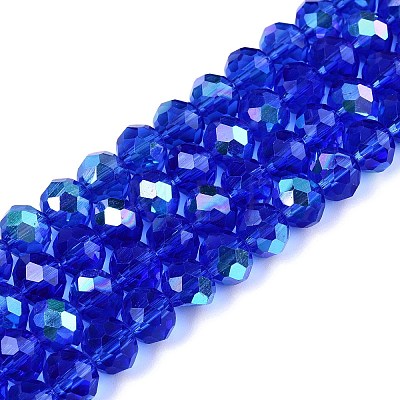 Electroplate Glass Beads Strands EGLA-A044-T8mm-L31-1