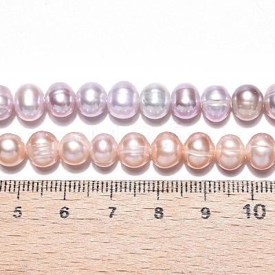 Natural Cultured Freshwater Pearl Beads Strands PEAR-N013-06-A-02-1