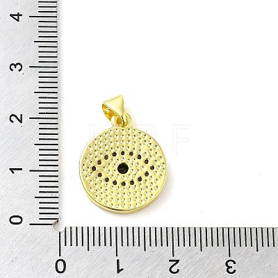 Real 18K Gold Plated Brass Clear Cubic Zirconia Pendants KK-A198-11G-01-1