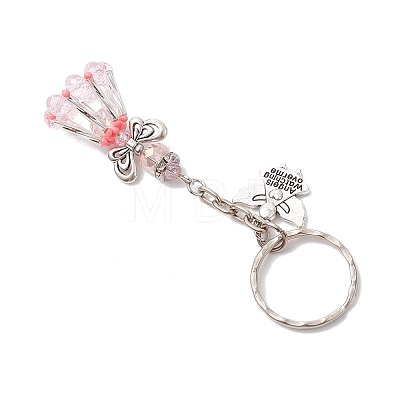 Glass Beaded Keychains KEYC-MZ00031-01-1