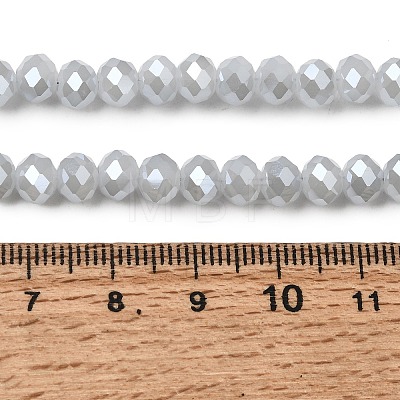Electroplate Glass Beads Strands GLAA-K027-PL-A08-A-1