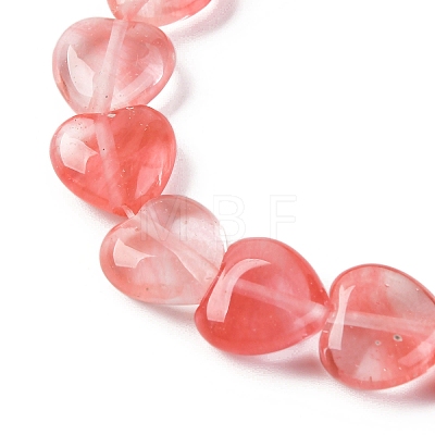 Cherry Quartz Glass Beads Strands G-I372-A02-01-1