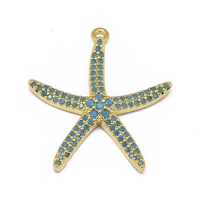 Alloy Micro Pave Cubic Zirconia Pendants X-PALLOY-F249-15A-G-1