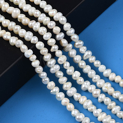 Natural Cultured Freshwater Pearl Beads Strands PEAR-N013-04B-1