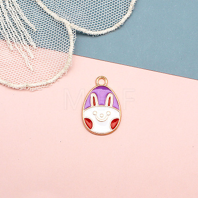 Alloy Enamel Pendant EAER-PW0001-001K-1