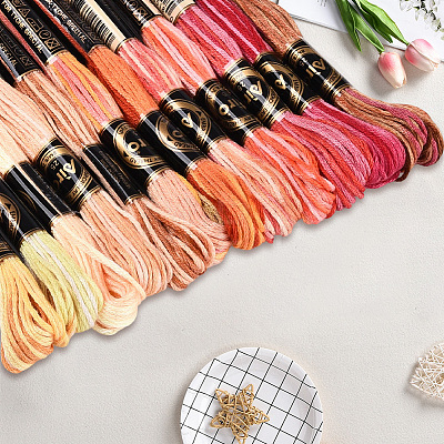 6-Ply Polyester Embroidery Floss OCOR-WH20074-15E-1