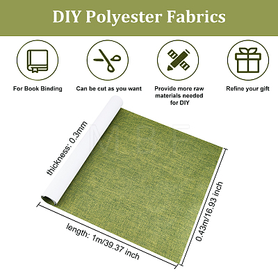 Olycraft 1Pc DIY Polyester Fabrics DIY-OC0011-35E-1