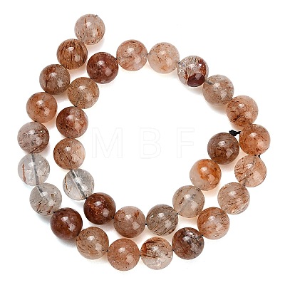 Natural Black Gold Rutilated Quartz Beads Strands G-L657-B02-12mm-1