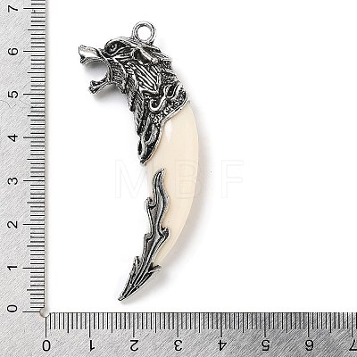 Alloy Resin Big Pendants ALRI-S001-15AS-01-1