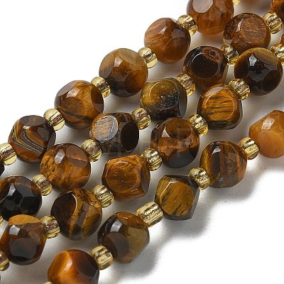 Natural Tiger Eye Beads Strands G-K387-A04-01-1