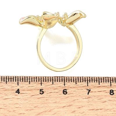 Barss Enamel Cuff Open Rings for Women KK-CBA1C83-01B-G-1