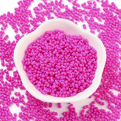 Baking Paint Glass Seed Beads SEED-A033-05H-1
