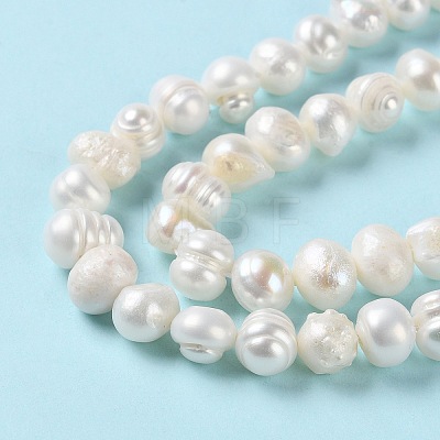 Natural Cultured Freshwater Pearl Beads Strands PEAR-E018-50-1