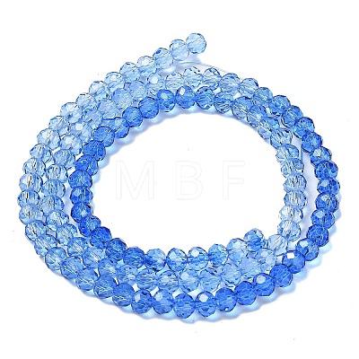 Transparent Painted Glass Beads Strands X1-DGLA-A034-T3mm-A01-1