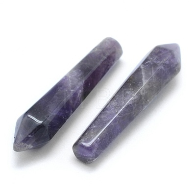 Natural Amethyst Pointed Beads G-E490-E21-1
