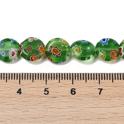 Handmade Millefiori Lampwork Beads Strands LAMP-G166-17A-02-1