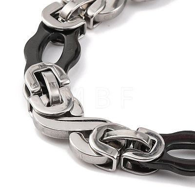 201 Stainless Steel Links Chain Necklace NJEW-F222-38EBP-05-1