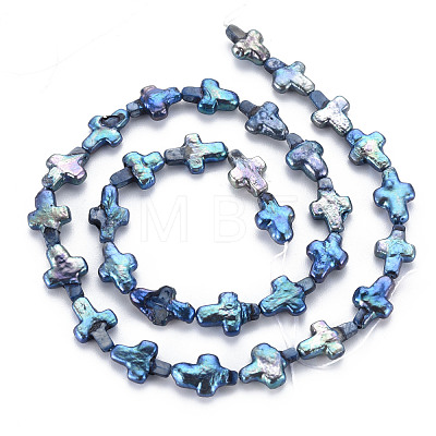 Natural Keshi Pearl Beads Strands X-PEAR-S021-061-1