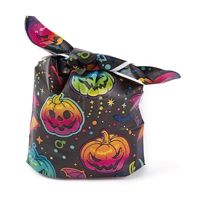 100Pcs Rabbit Shaped Halloween Candy Plastic Bags ABAG-U001-02S-1